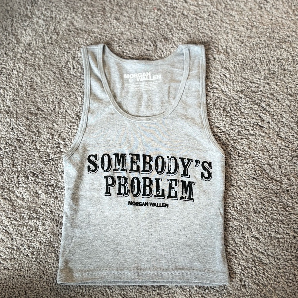 Morgan Wallen Cropped Tank NWOT